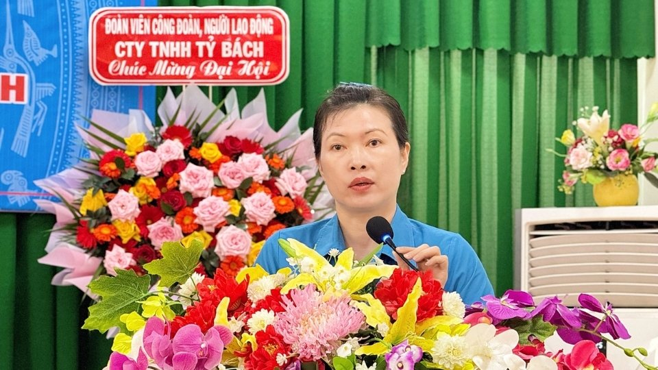 Phat bieu chi dao tai Dai hoi. Anh: Hoang Loc