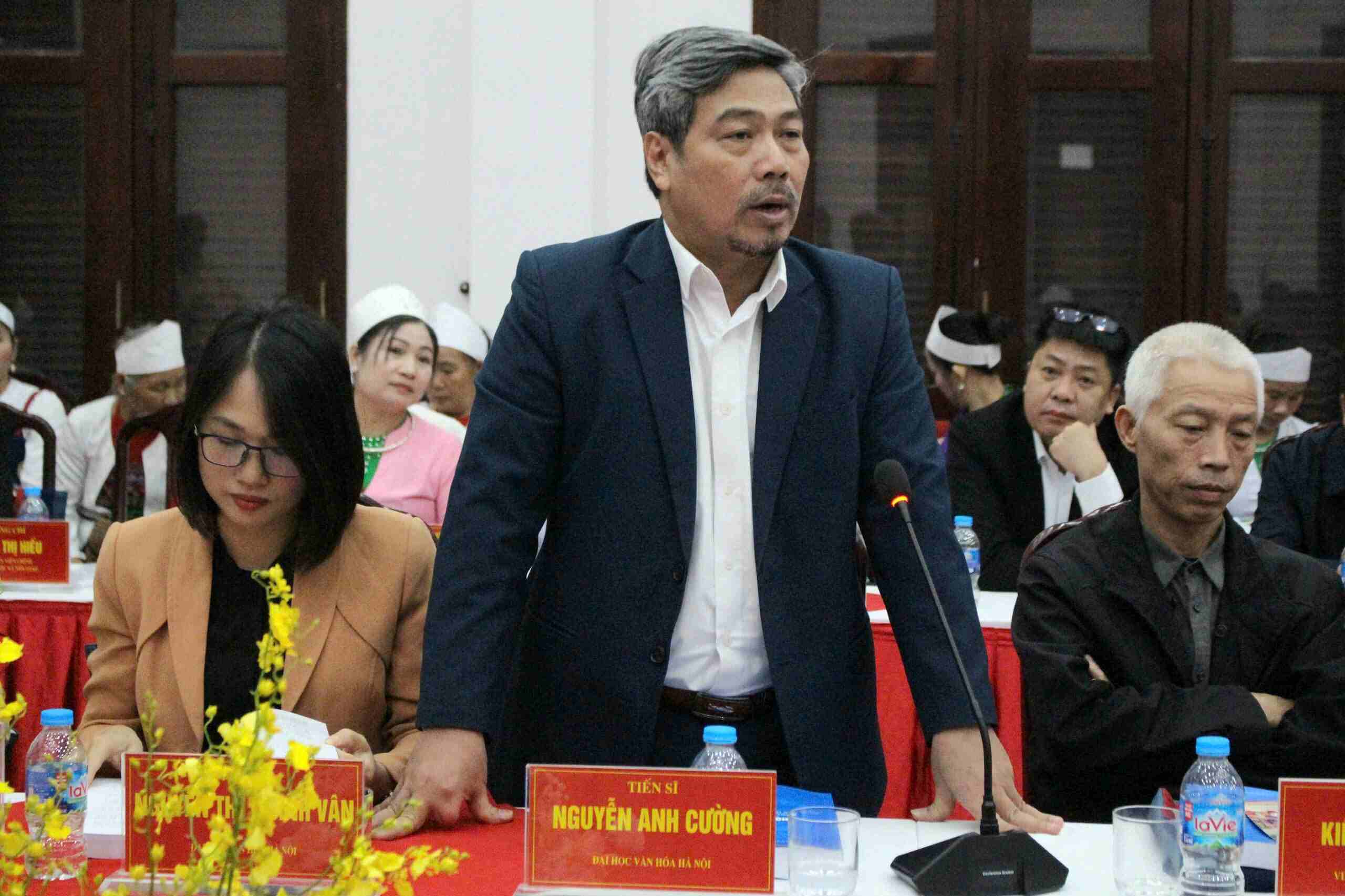 TS Nguyen Anh Cuong chia se can hop ly giua phat trien du lich voi bao ton, phat huy gia tri van hoa truyen thong cac dan toc thieu so. Anh: Le Tuyen