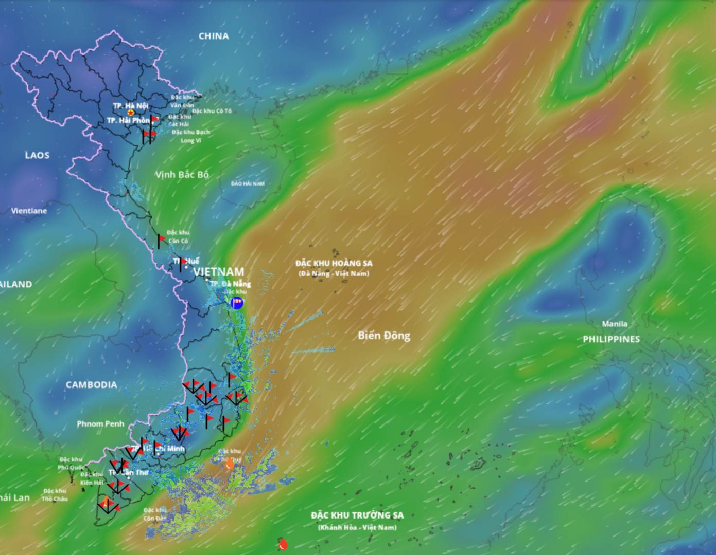 The weather in the North East Sea will be unfavorable, with northeast winds gusting to level 8 - 9, waves 4 - 6m high. Source: Vietnam Disaster Monitoring System