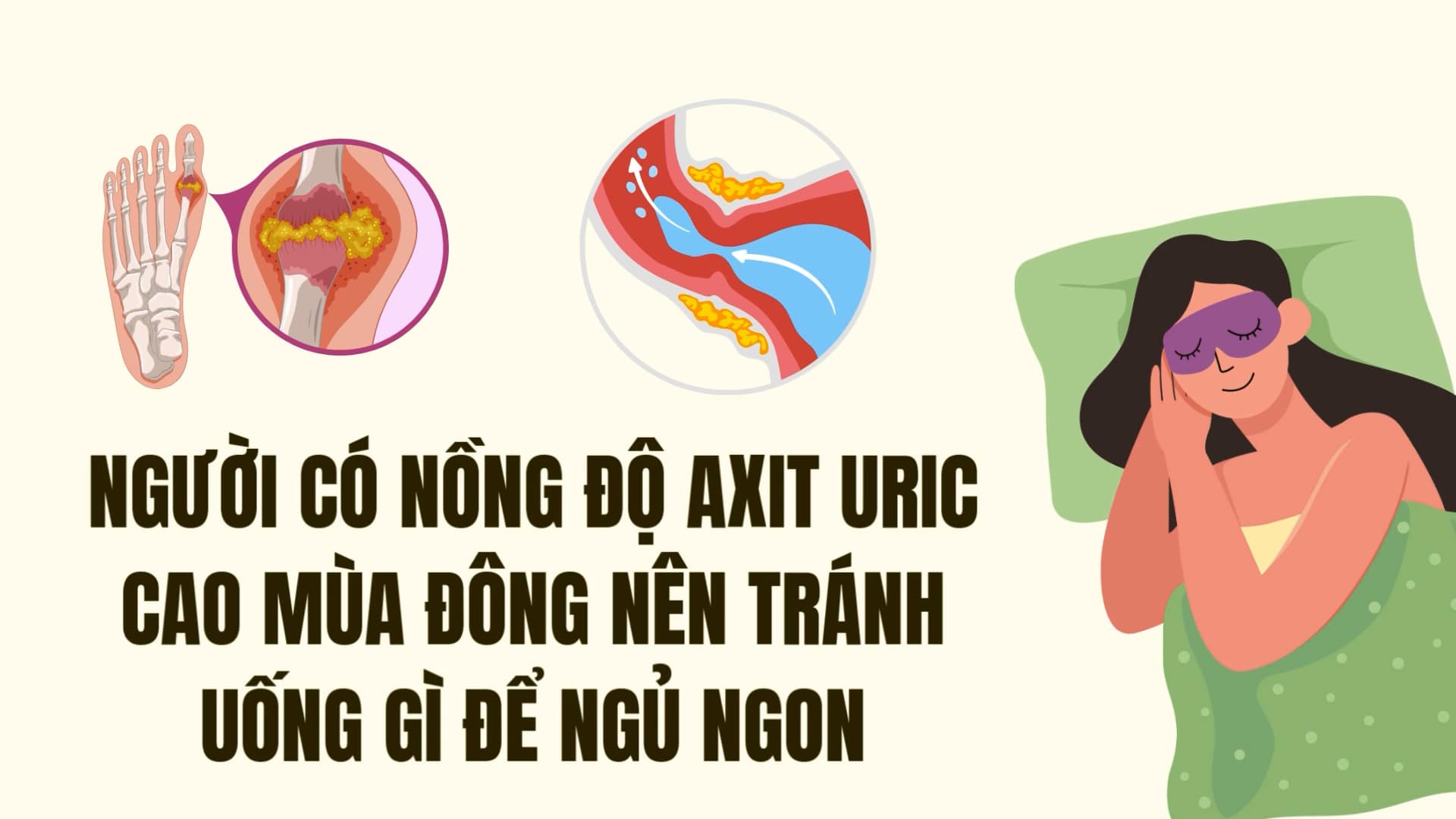 Drinks that people with high uric acid should absolutely avoid to sleep well in winter