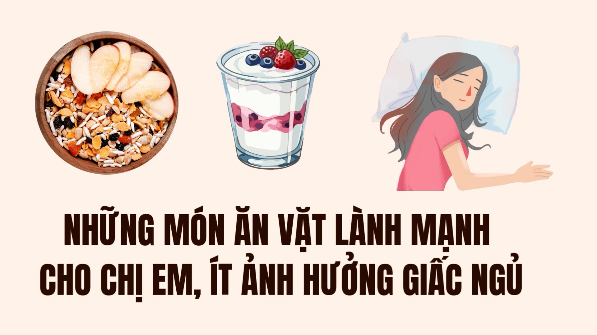 Healthy snacks for women, less affecting sleep