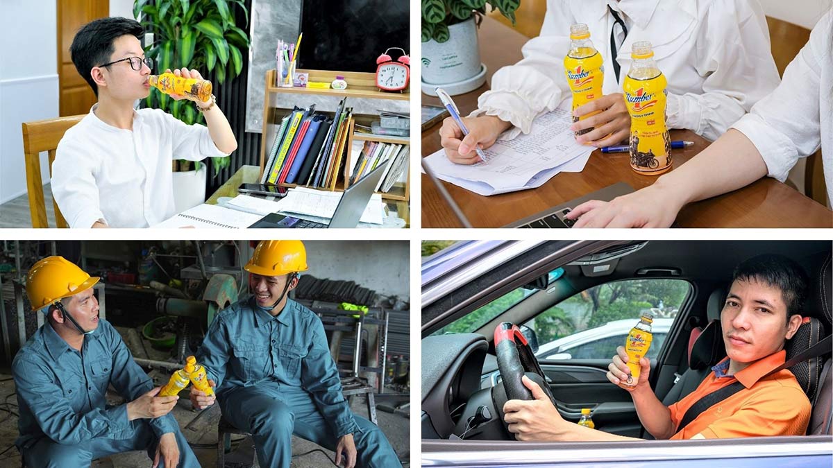 Khong chi tiep nang luong, Number 1 – nuoc tang luc tien phong khong su dung chat bao quan con lan toa tinh than ben dam me den hang trieu nguoi tre Viet, dam tien len, dam chinh phuc de tro thanh phien ban tot hon cua chinh minh. Anh: Tan Hiep Phat