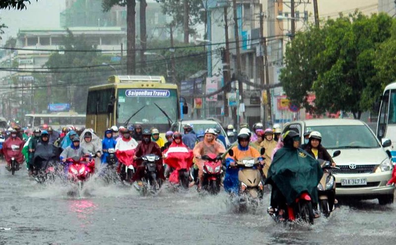 Weather today, November 22: Some places in the South have heavy rain in the evening, many Central provinces have heavy rain