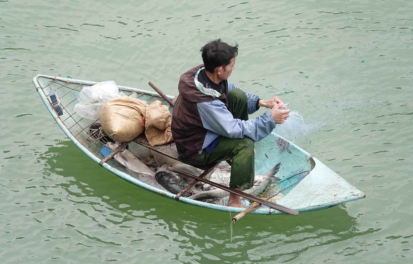 Khoang thuyen chua nhieu ca me. Anh: Tran Tuan.