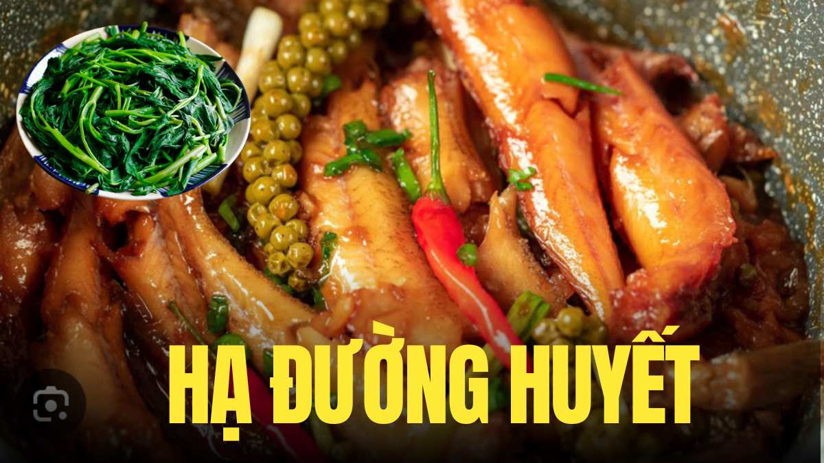 시장에서 가득 판매되는 풍부한 단백질 식품 덕분에 혈당 강하. 그래픽: Tra My