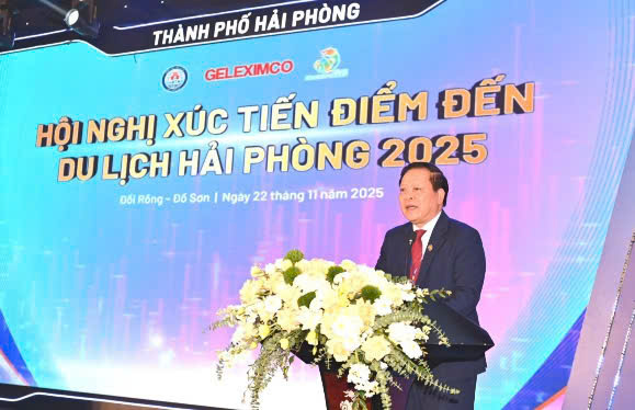 Chu tich Hiep hoi Du lich Hai Phong Mai Xuan Thang. Anh: Dai An