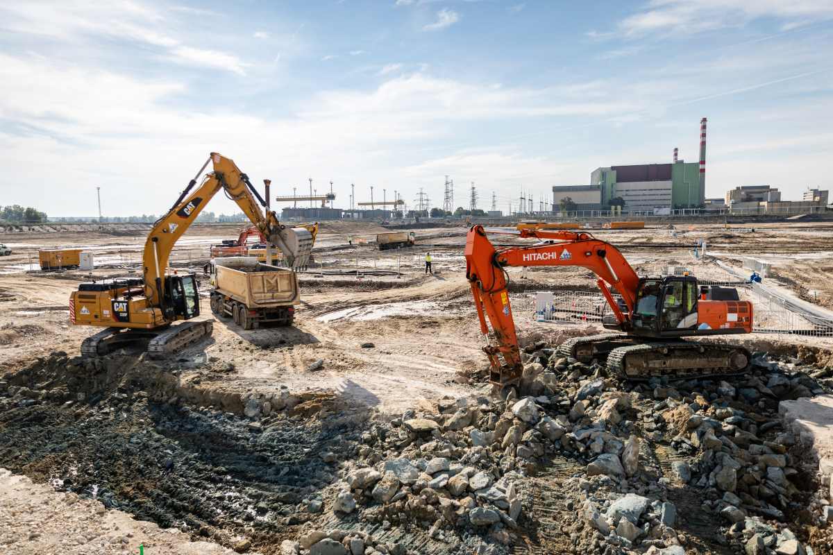 Nha may hat nhan Paks-2 trong qua trinh xay dung. Anh: Paks-2