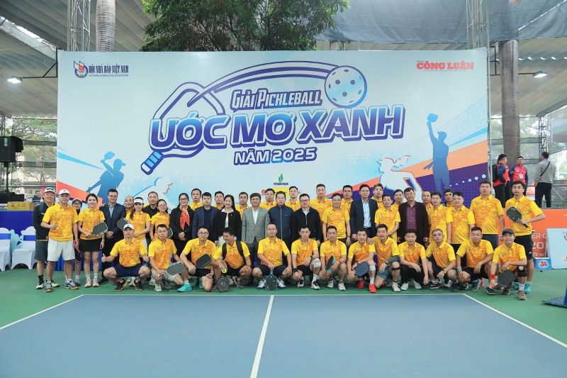 2025년 '푸른 꿈' 피클볼 대회 240명의 선수 참가. 사진: 조직위원회