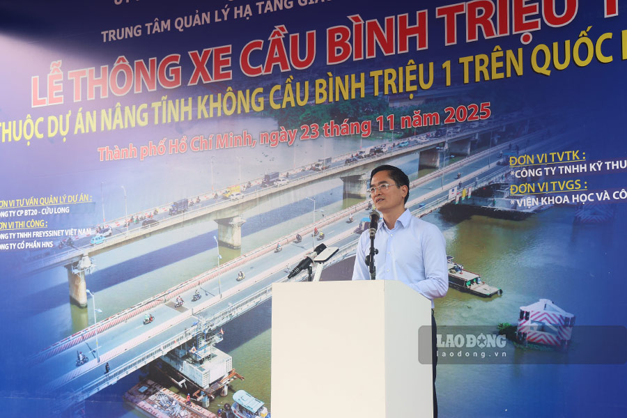 Ong Tran Quang Lam, Giam doc So Xay dung TPHCM chia se ve loat du an sap duoc trien khai tai khu vuc cua ngo phia Dong Bac TPHCM, ki vong giam un tac. Anh: Viet Anh