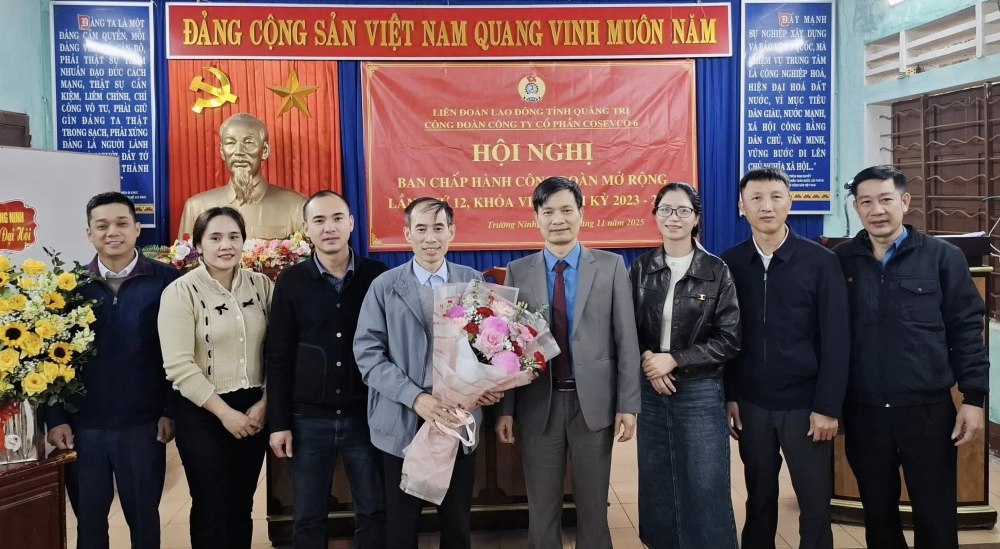 El Sindicato de Base de Cosevco 6 Joint Stock Company organiza la 12a Reunion del Comite Ejecutivo Ampliado Foto: Sindicato de Quang Tri