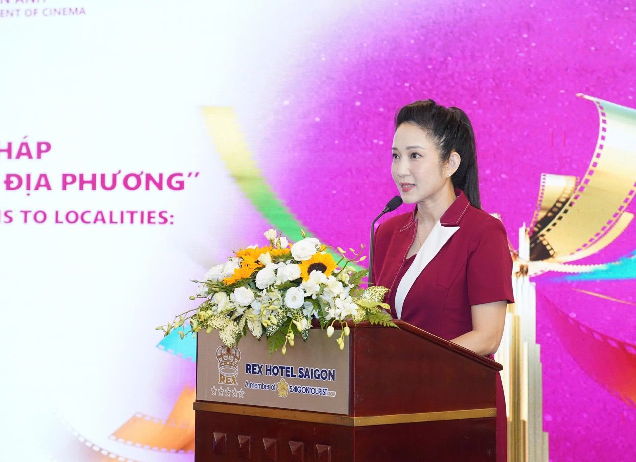 Ms. Nguyen Thi Thanh Thuy - Deputy Director of the Department of Culture and Sports of Ho Chi Minh City spoke at the workshop. Photo: Ken Vu.