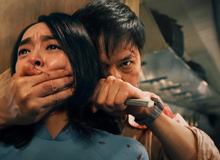 Kaity Nguyen trong phim “Tu chien tren khong“. Anh: Nha san xuat