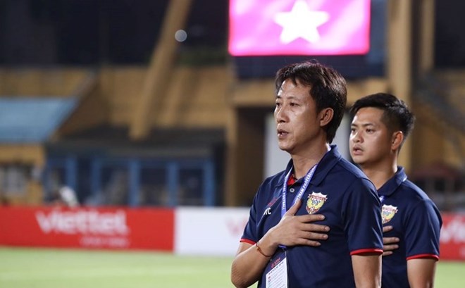 Huan luyen vien Nguyen Thanh Cong se dan dat PVF-CAND. Anh: Minh Dan