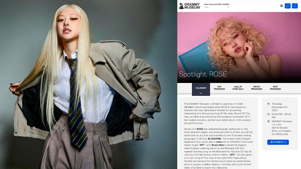 Rose Blackpink. Photo: Lotte, poster.