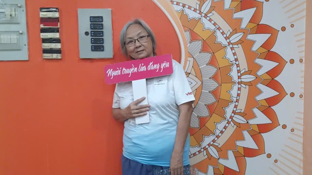 Ms. Nguyen Bich Lien was a patient facing death from K disease and is now more mentally stable and healthy. Photo: NVCC