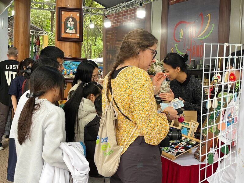 Mot vai trai nghiem van hoa dac sac tai Festival Thu Ha Noi 2025. Anh: Tuong Vy