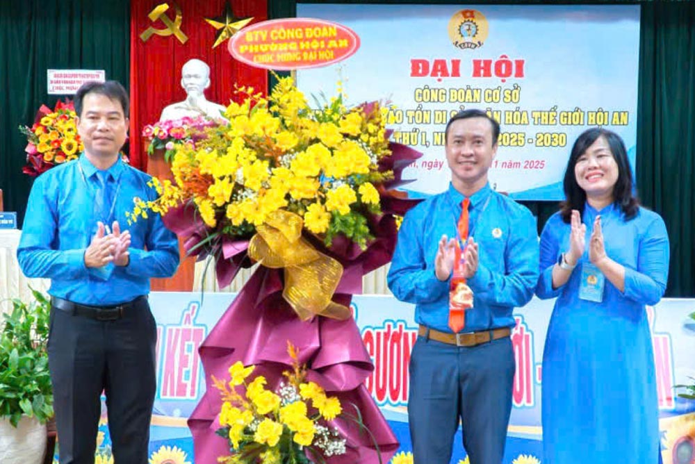 El Sindicato de Base del Centro de Conservacion del Patrimonio Cultural Mundial de Hoi An organiza el primer congreso. Foto: Sindicato de Da Nang.
