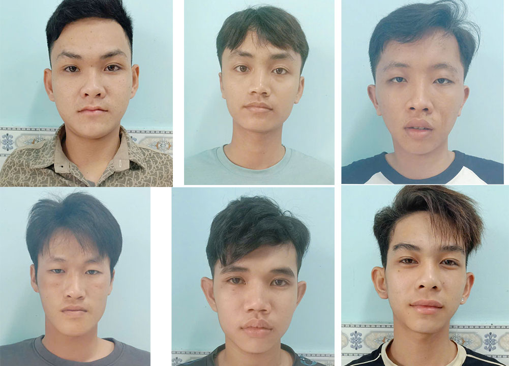 Nhóm thanh thiếu niên bị khởi tố vì đánh trọng thương người khác. Ảnh: Vũ Tiến