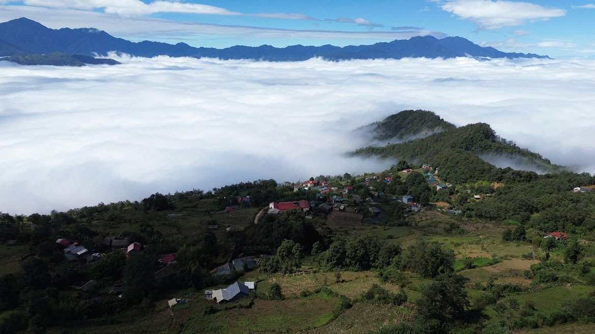 Ms. Ly Thi Do, a small homestay owner, said that in recent weeks, the number of guests has increased sharply. Weekends are usually full, many groups have to stay in neighboring villages and then go up early in the morning to hunt for clouds. The road is difficult, but everyone wants to arrive at the right time when the clouds are beautiful. Photo: An Vi