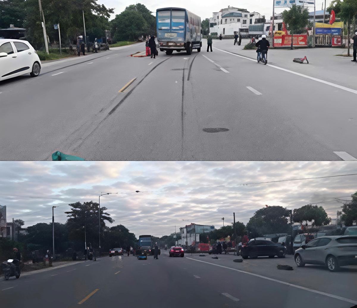 Before the accident. Photo: Hai Phong City Traffic Safety Committee