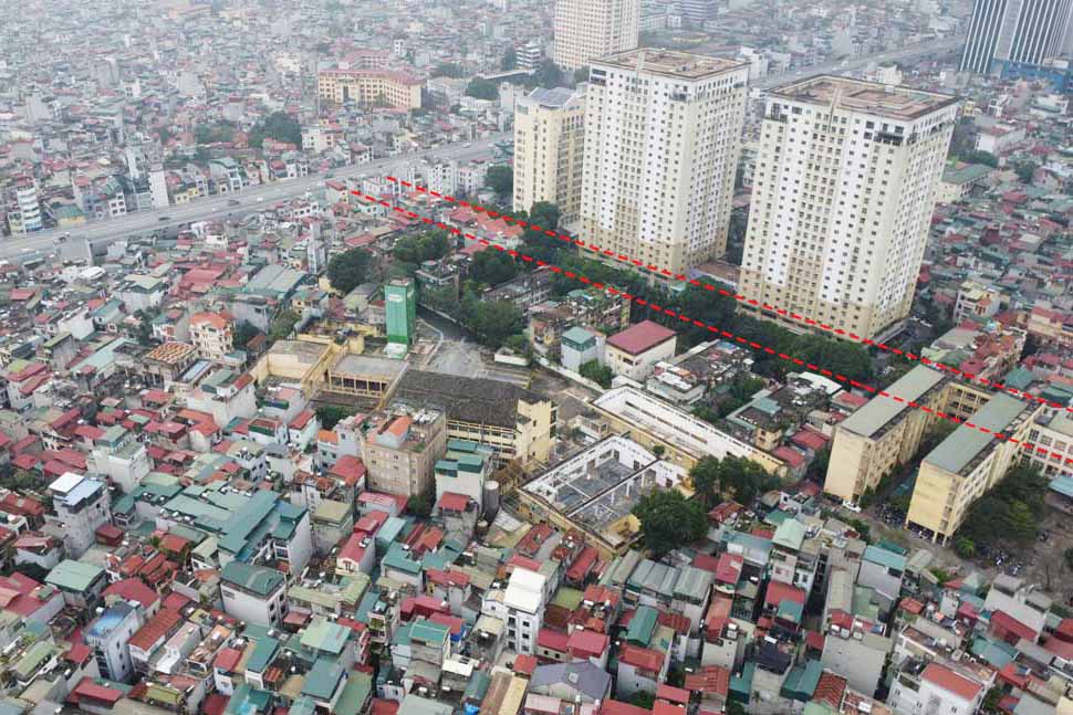 El proyecto de la carretera Vo Thi Sau extendida (Hanoi) fue aprobado en 2021. Foto: Vinh Hoang