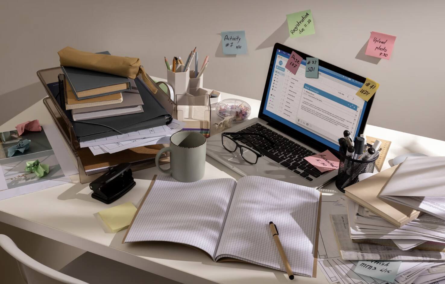 Effective way to arrange work at the beginning of the week. Photo: Thuy Duong