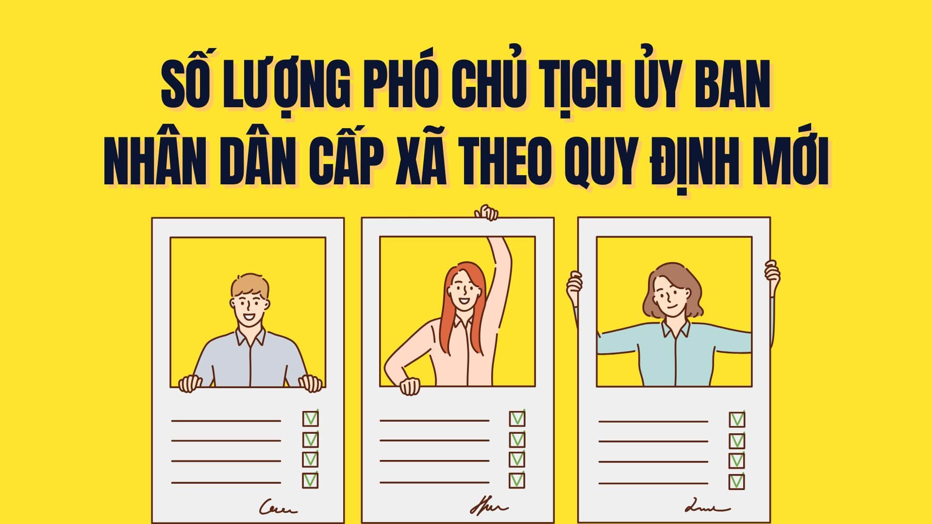 Number of Vice Chairmen of Commune People's Committees according to new regulations. Graphics: Tra My