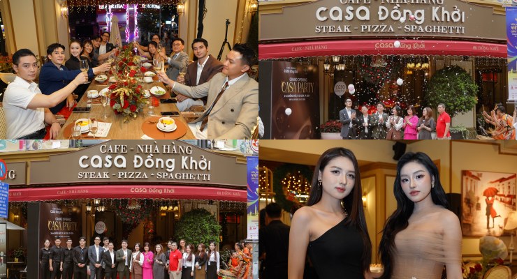 저녁에는 꽃 조명 음악으로 장식된 파티 공간이 있는 레스토랑 - 커피가 있습니다. 사진: 레스토랑 제공.