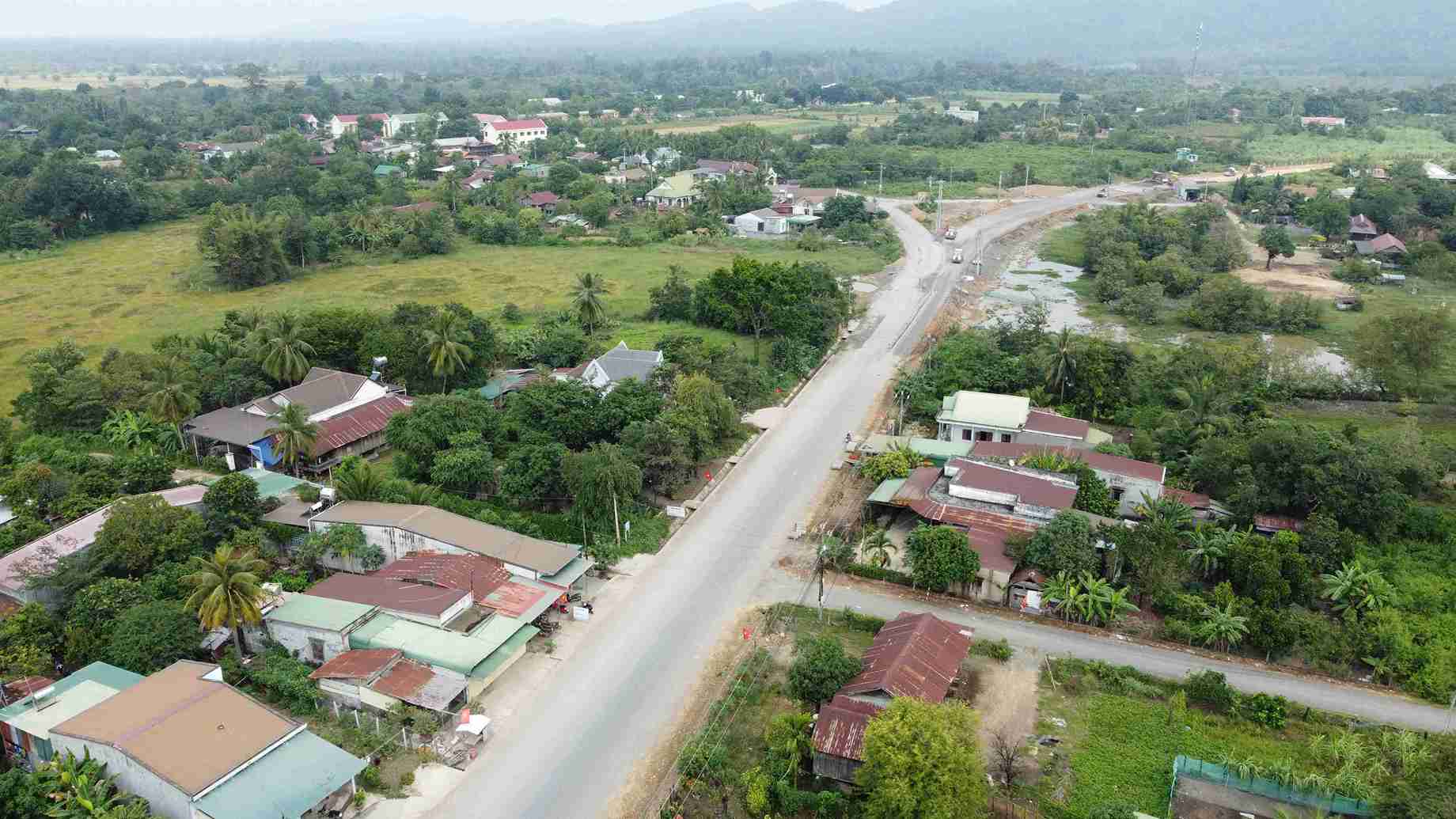 Overview of the center of Buon Don commune, Dak Lak province. Photo: Bao Lam
