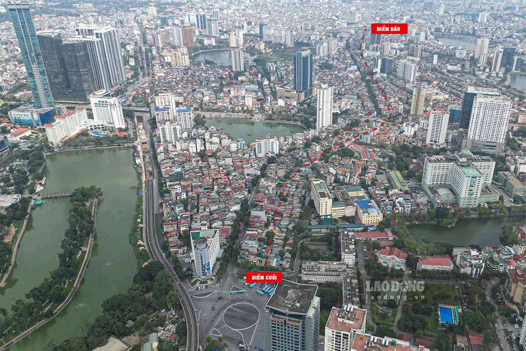 El proyecto de la carretera de circunvalacion 1 tramo Hoang Cau - Voi Phuc (Hanoi) no se ha podido implementar durante muchos años debido a problemas de liberacion del terreno. Foto: Tung Giang