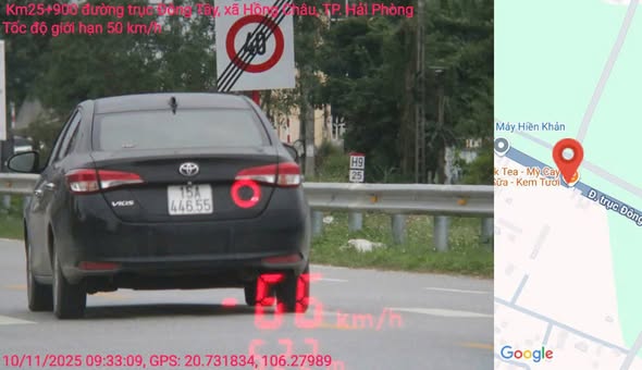 El propietario del coche multado en Hai Phong. Foto: Cong an Hai Phong