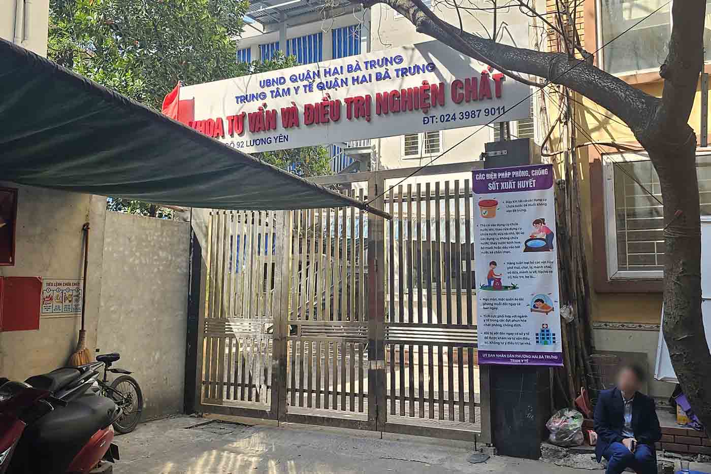 Cơ sở điều trị Methadone (Khoa tư vấn điều trị các chất gây nghiện) thuộc Trạm Y tế phường Hai Bà Trưng, Hà Nội. Ảnh: Sóng Hữu