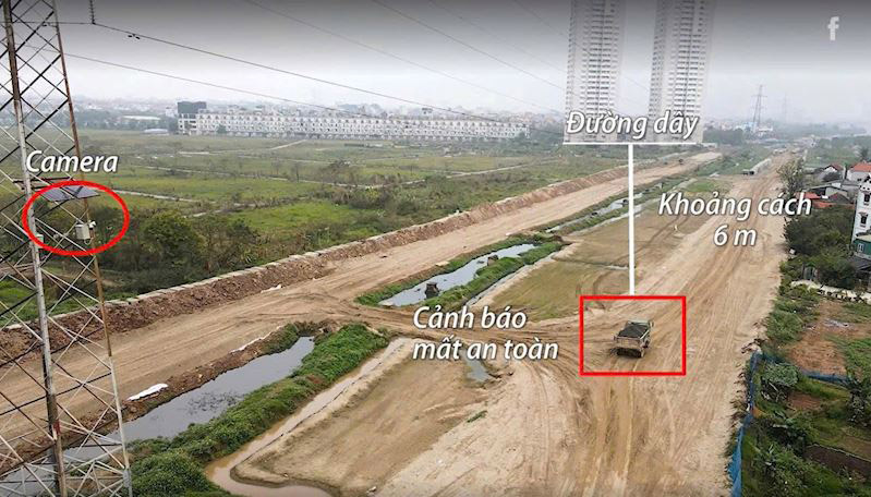 Aplicacion de camaras con IA - solucion innovadora para mejorar la eficiencia de la gestion y operacion de las lineas electricas. Foto: EVN.