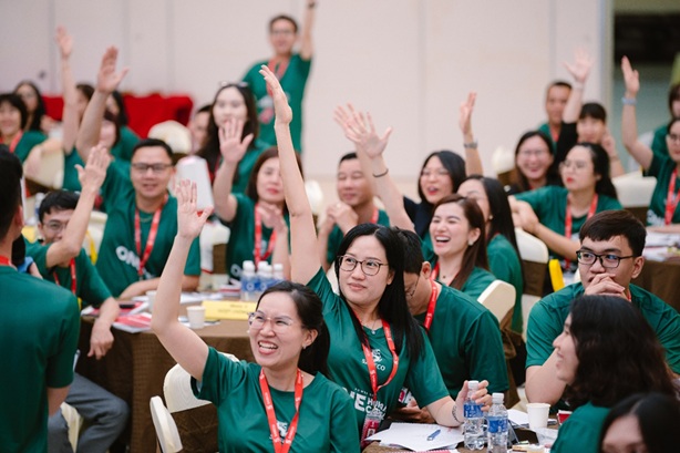 SABECOは、従業員がスキルを学び、開発し、人材の質を向上させる機会を創出するために、内部トレーニング活動を実施しています。写真:SABECO