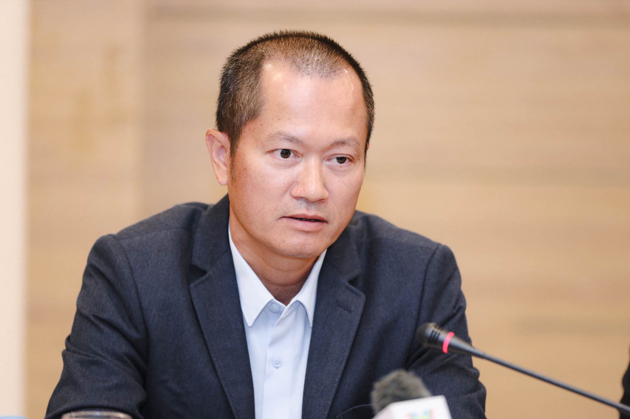 Pho Cuc truong Cuc Moi truong Le Hoai Nam phan tich cac nguyen nhan gay o nhiem. Anh: Phuong Anh