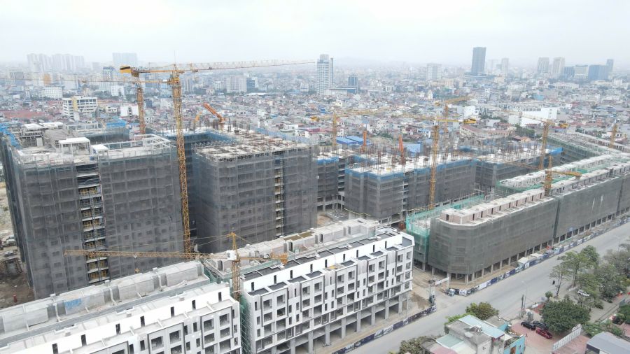 ラックヴィアン倉庫3の公営住宅エリア。写真：Mai Dung