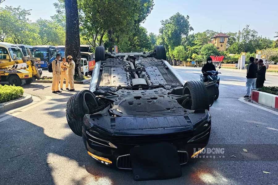 Scene of the accident. Photo: Ha Hieu