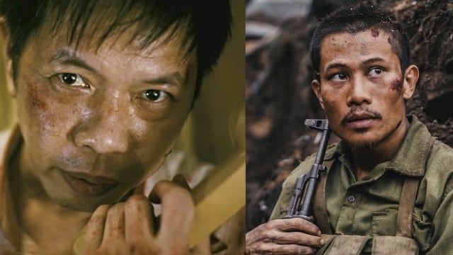 『空中死闘』のタイ・ホアと映画『レッド・レイン』のタ役のフォン・ナム。写真：メーカー