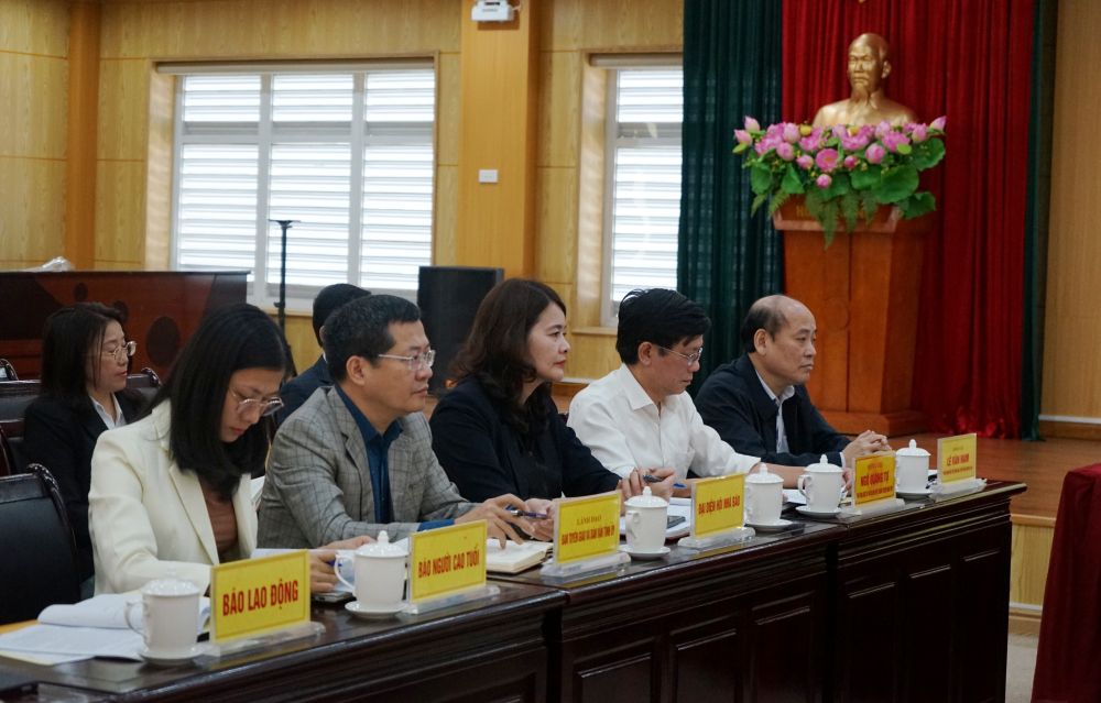 Cac dai bieu tham du buoi hop bao. Anh: Quach Du