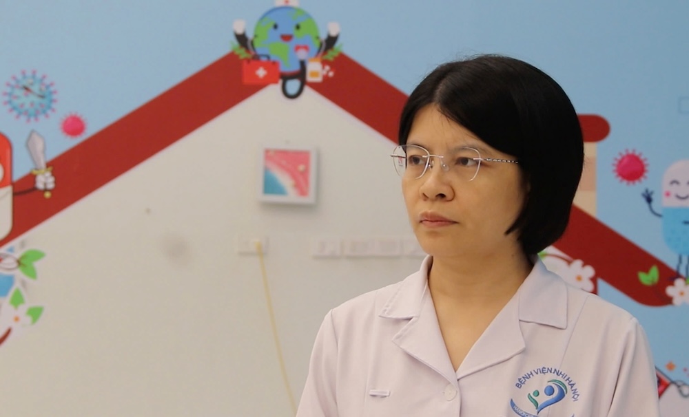 Bac si Do Thi Thuy Nga - Truong khoa Truyen nhiem, Pho Giam doc Trung tam Benh nhiet doi (Benh vien Nhi Trung uong). Anh: Hoang Xuyen