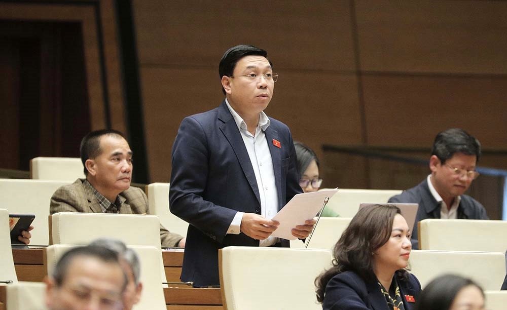 Dai bieu Nguyen Van Manh (doan Phu Tho). Anh: Media Quoc hoi