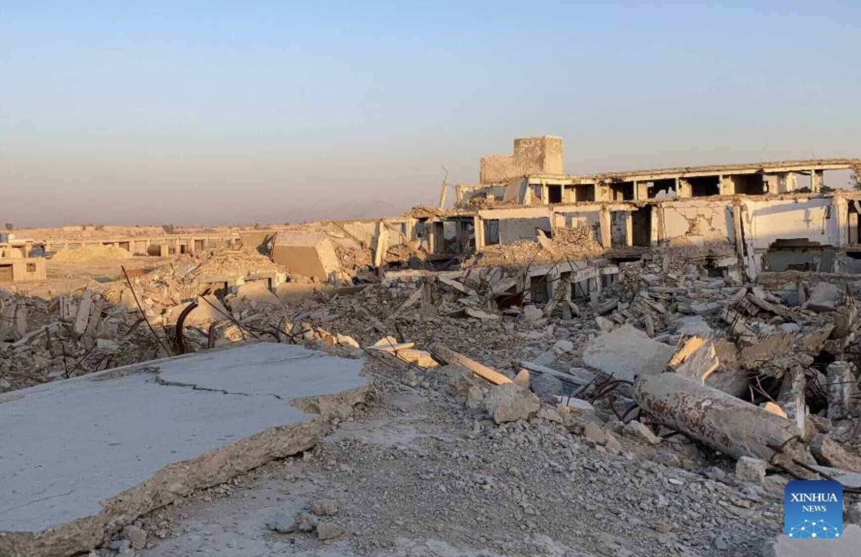 An area of Afghanistan was damaged after Pakistan airstrikes. Photo: Xinhua