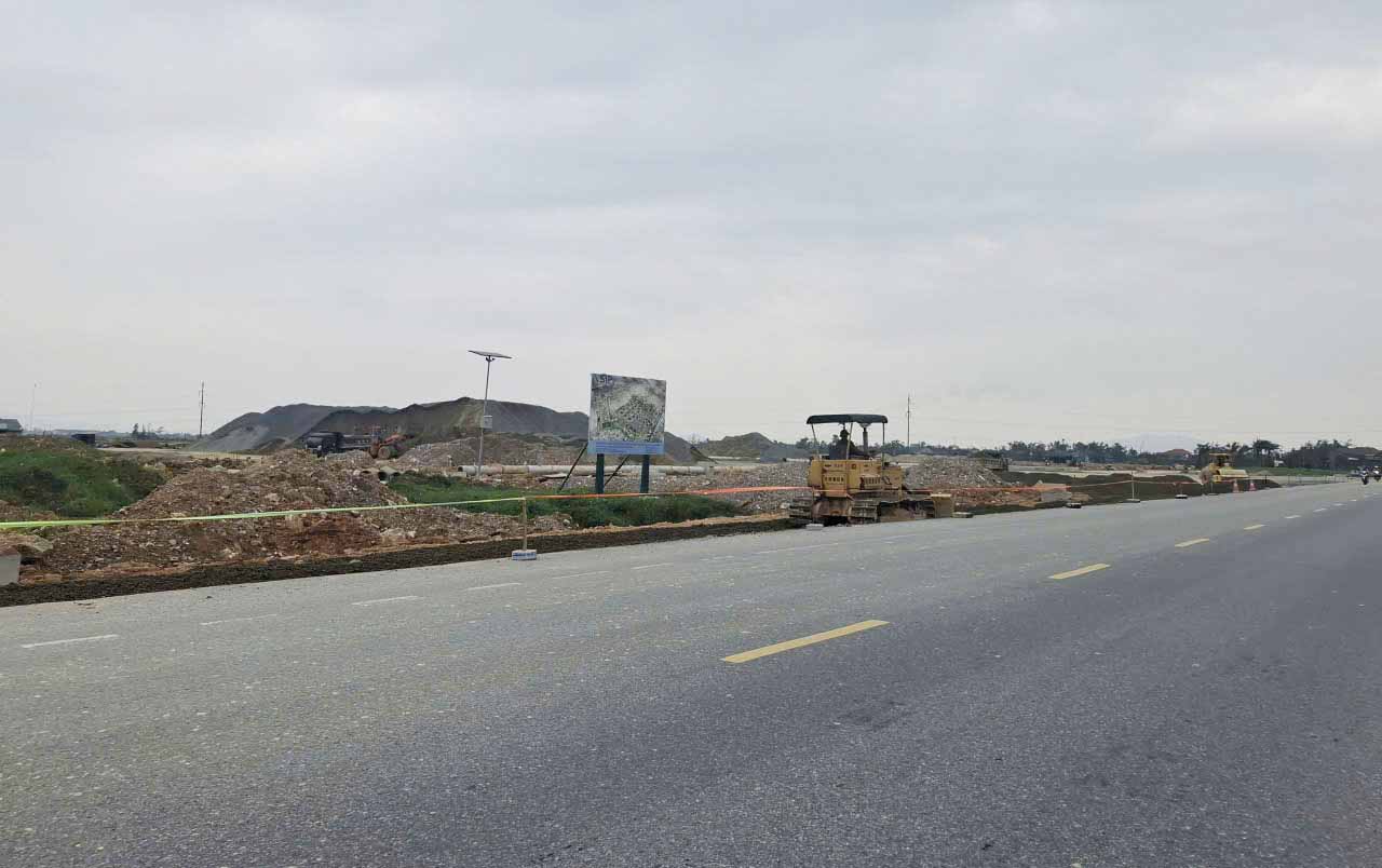 Du an Khu Cong nghiep VSIP Ha Tinh giai doan 1 co quy mo 190 ha. Anh: Tran Tuan.