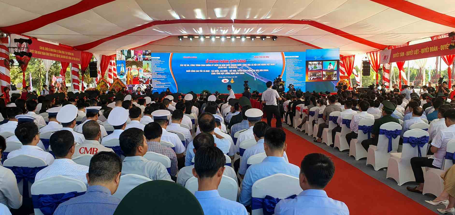 Du an cao toc Ca Mau - Dat Mui da duoc khoi cong vao ngay 19.8.2025. Anh: Nhat Ho