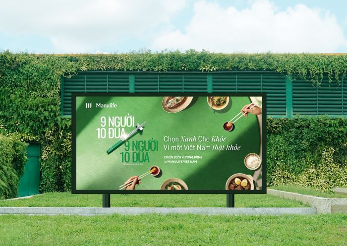 Chien dich ‘Chon XANH Cho KHOE’ khuyen khich cong dong thay doi thoi quen, chang han dung doi dua gap chung khi an, de han che cac benh ly he tieu hoa. Anh Manulife