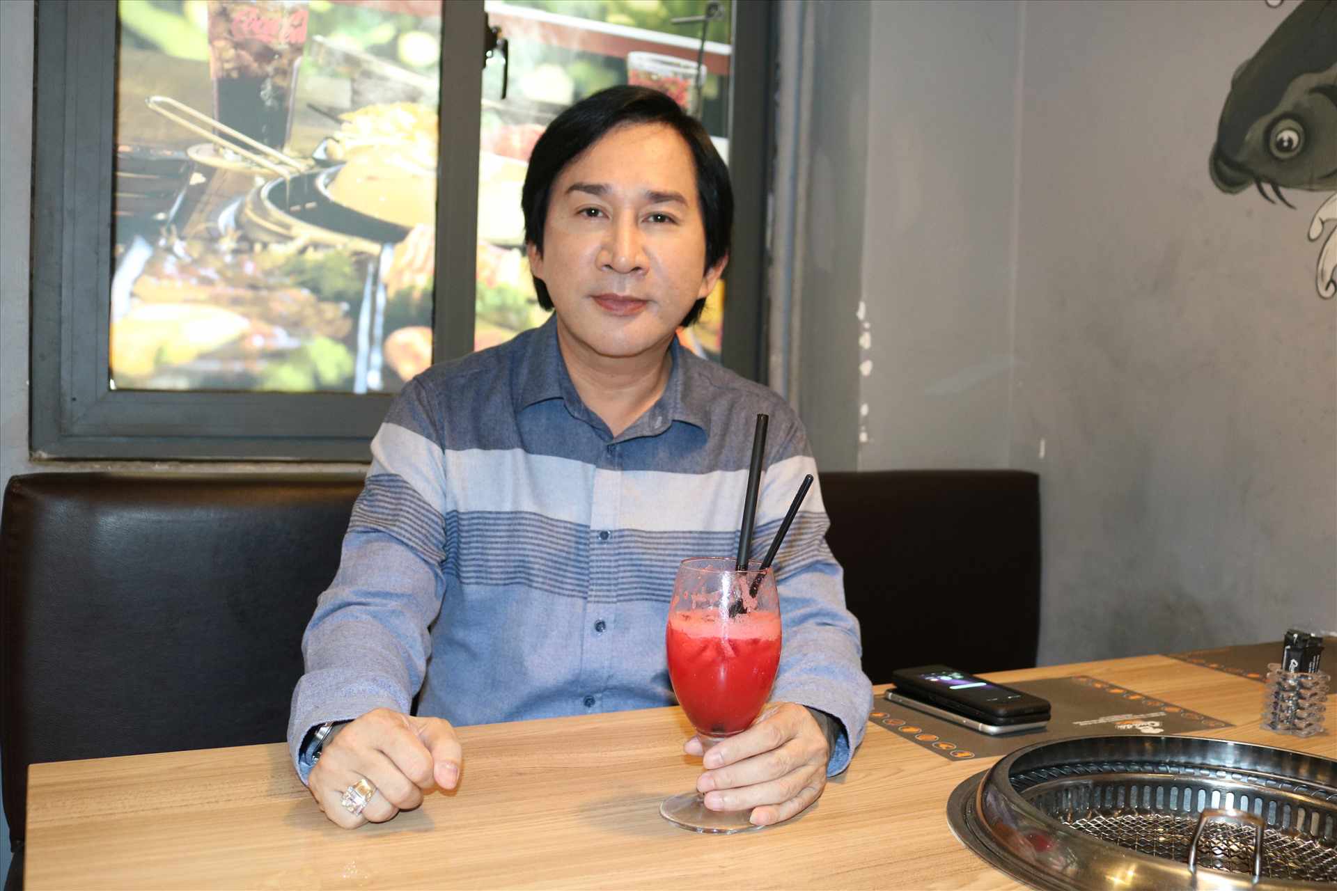 Nam nghe si con so huu nha hang rieng. Anh: Nhan Pham.