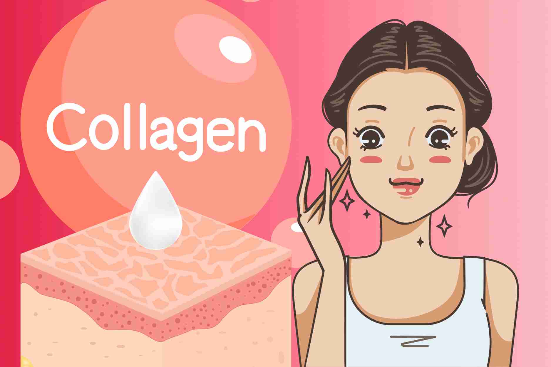 Fruits rich in vitamins, increase collagen to help reduce darkness and naturally moisturize