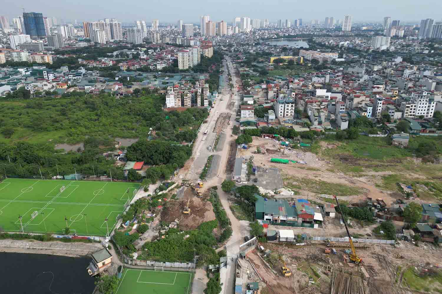 Thanh Xuan葬儀場は、ハノイ市環状2.5号線の隣に建設されました。写真:Song Huu