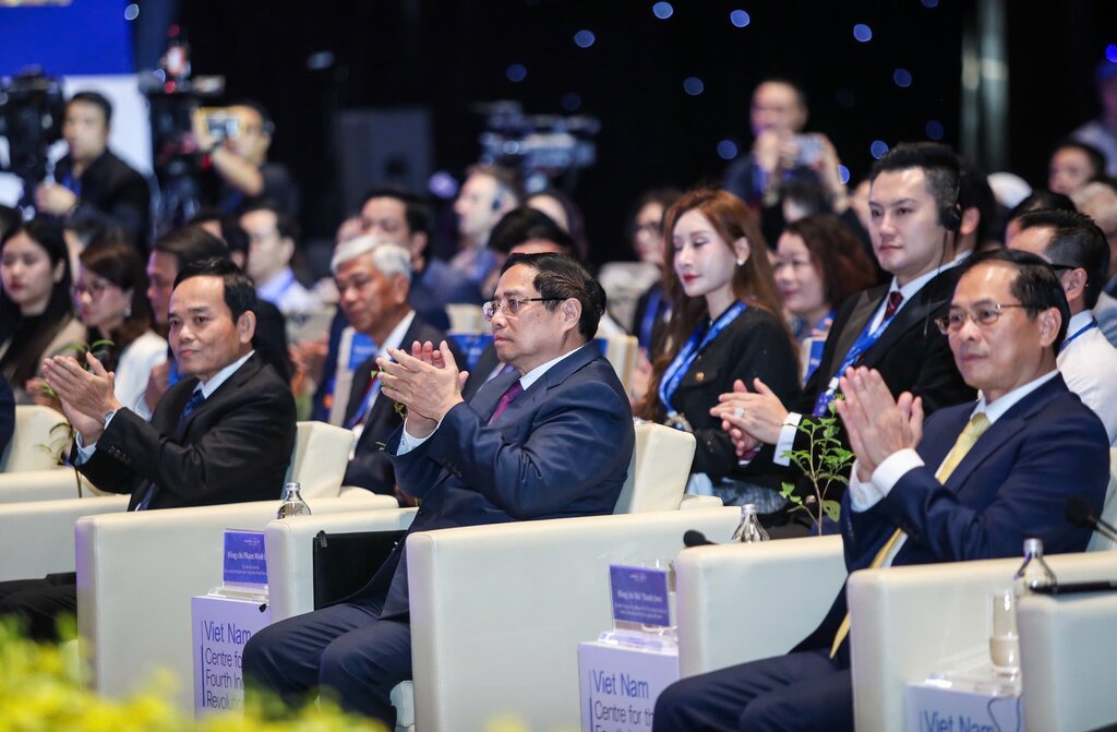 Thu tuong Pham Minh Chinh chu tri buoi doi thoai CEO 500 - TEA Connect. Anh: Anh Tu