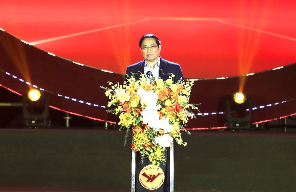 Thu tuong Pham Minh Chinh phat bieu chi dao tai Le khai mac